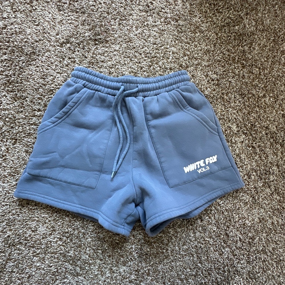 White Fox boutique sweat shorts